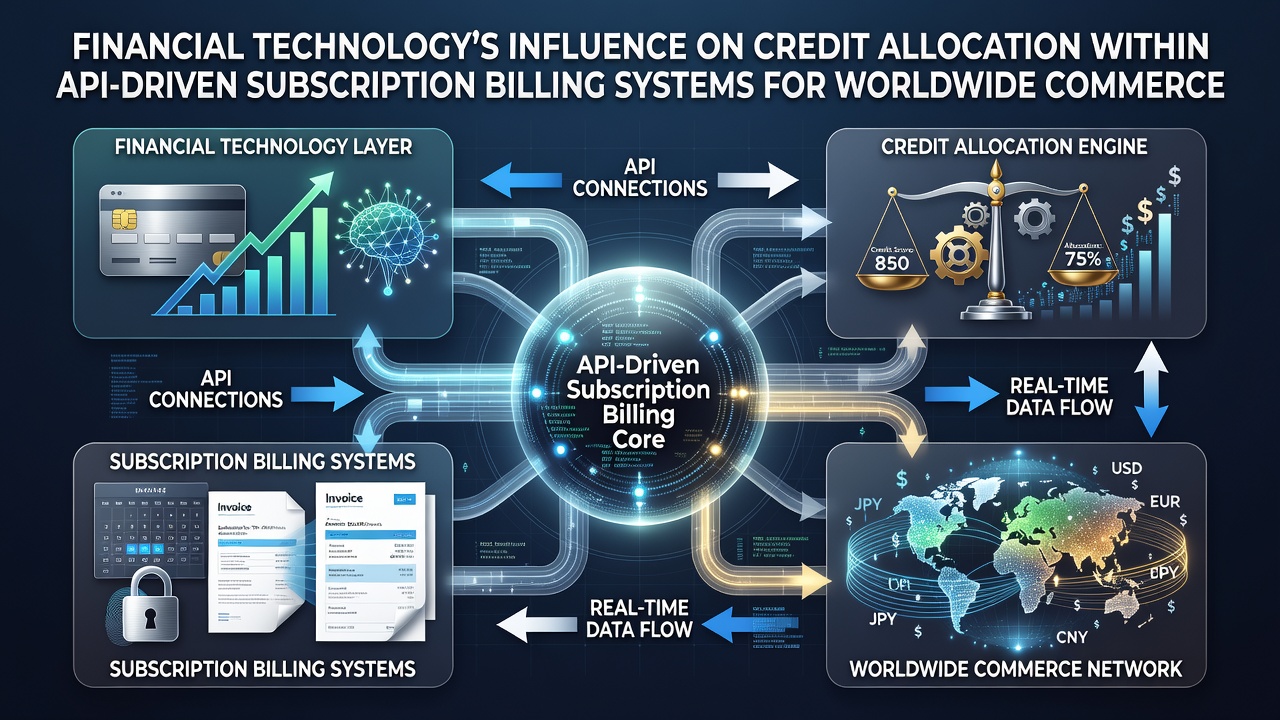 API-driven interfaces connecting credit assessment tools with global subscription billing platforms